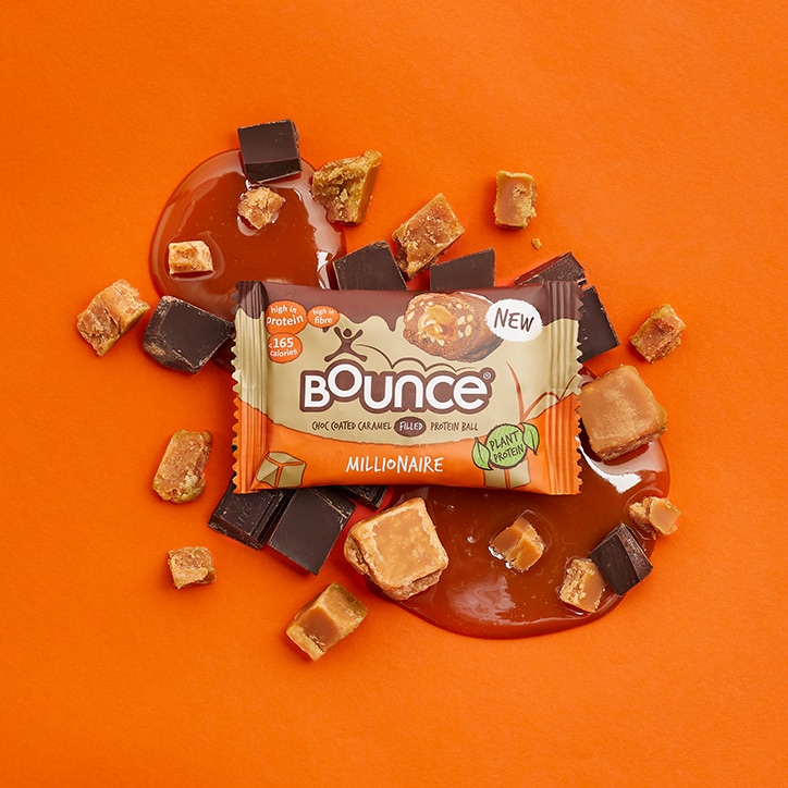 Bounce Dipped Chocolate Caramel Millionaire Plant Protein Ball 40g